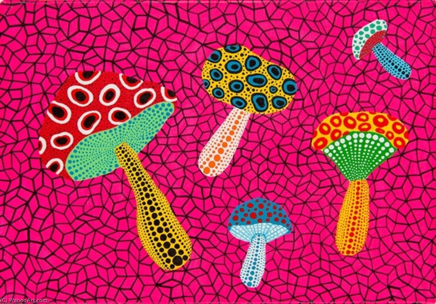 Wikioo.org - The Encyclopedia of Fine Arts - Painting, Artwork by Yayoi Kusama - Mushrooms