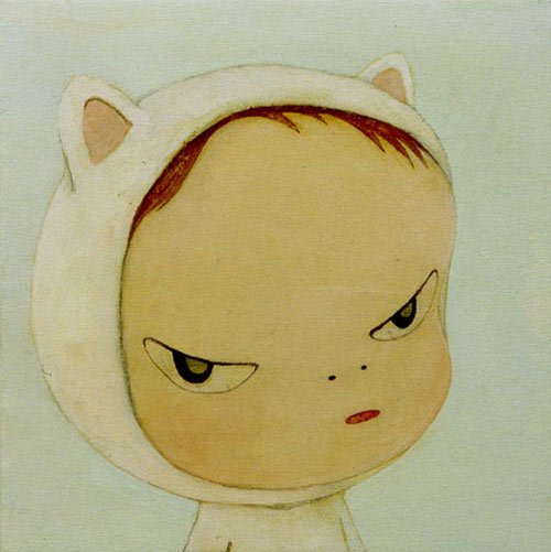 Wikioo.org - The Encyclopedia of Fine Arts - Painting, Artwork by Yoshitomo Nara - White kitty