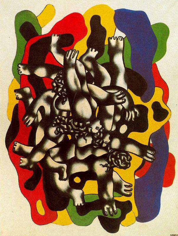 WikiOO.org - Encyclopedia of Fine Arts - Maalaus, taideteos Fernand Leger - The Drivers II