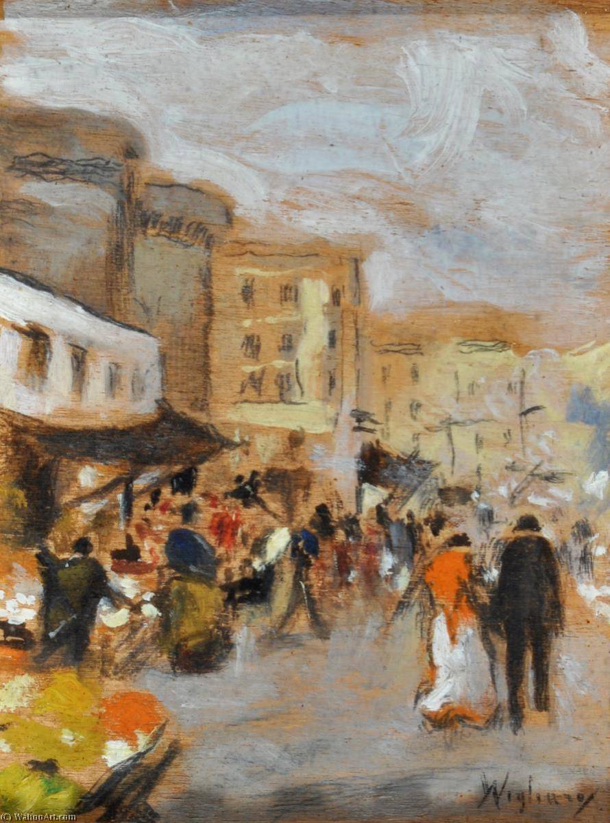 WikiOO.org - Енциклопедия за изящни изкуства - Живопис, Произведения на изкуството Vincenzo Migliaro - Neapolitan Market