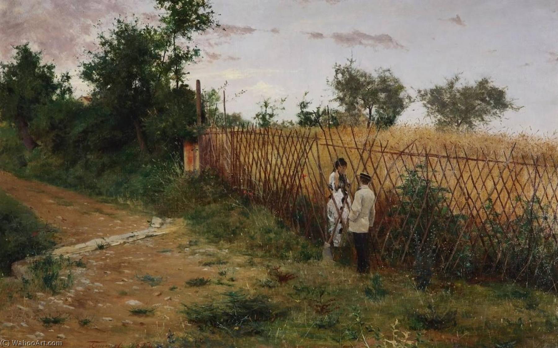 Wikioo.org - The Encyclopedia of Fine Arts - Painting, Artwork by Adolfo Tommasi - Idyll