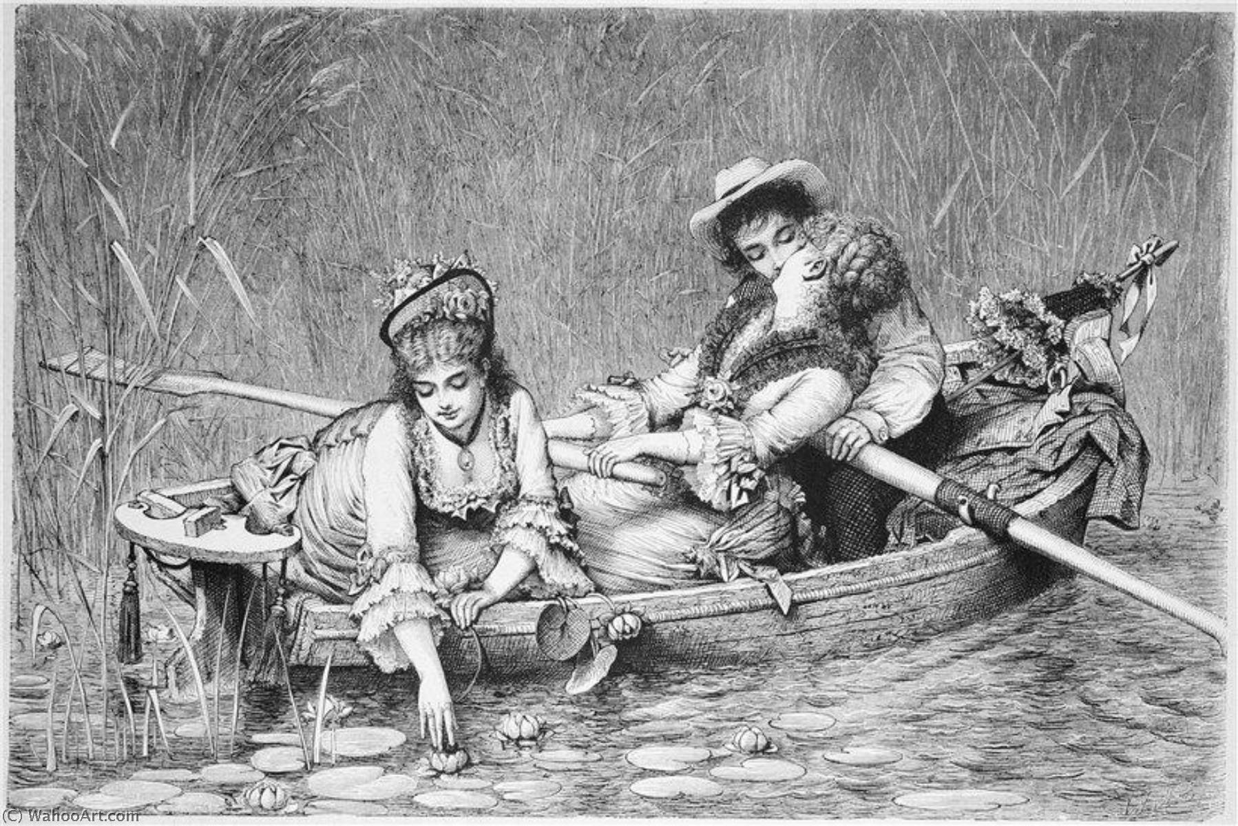 WikiOO.org - Güzel Sanatlar Ansiklopedisi - Resim, Resimler Knut Ekwall - In the Boat