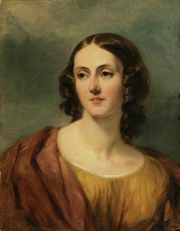 WikiOO.org - Εγκυκλοπαίδεια Καλών Τεχνών - Ζωγραφική, έργα τέχνης Margaret Sarah Carpenter - Lady Harriet Hamilton