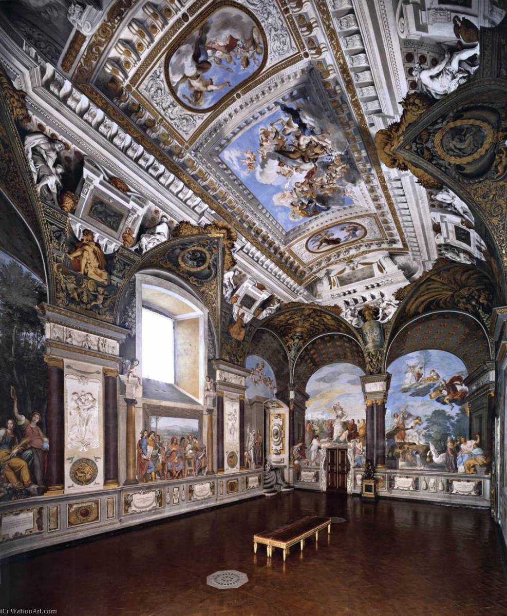 Wikioo.org - The Encyclopedia of Fine Arts - Painting, Artwork by Ottavio Vannini - General view of the Salone Terreno