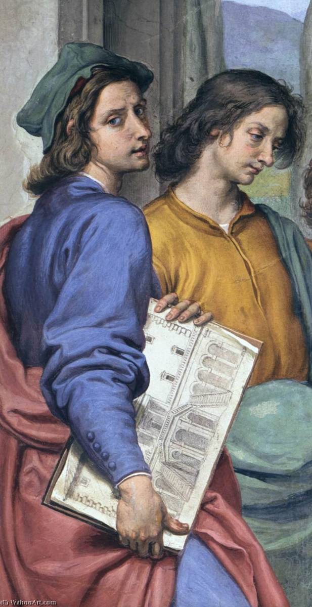 Wikioo.org - The Encyclopedia of Fine Arts - Painting, Artwork by Ottavio Vannini - Michelangelo Showing Lorenzo il Magnifico the Head of a Faun (detail)