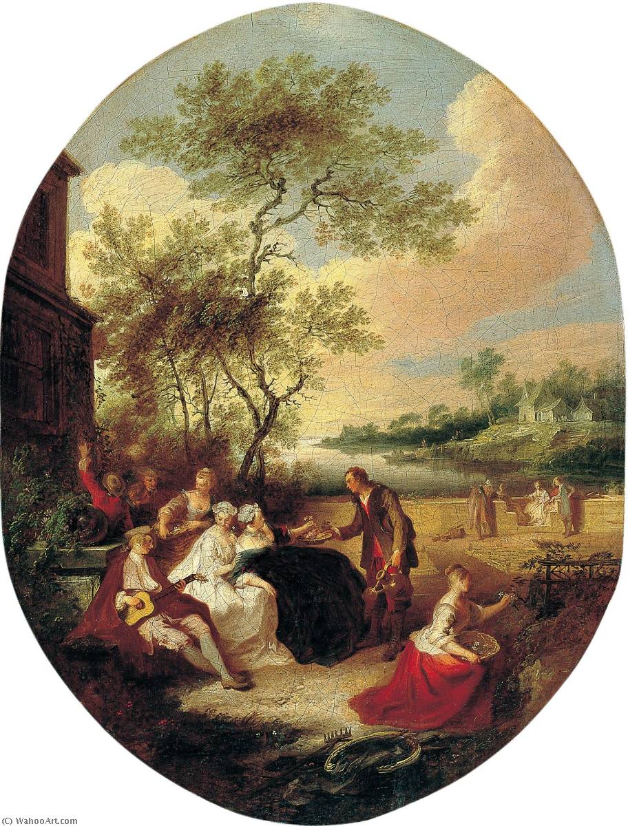 Wikioo.org - The Encyclopedia of Fine Arts - Painting, Artwork by Pierre Antoine Quillard - The Four Seasons 1, Spring