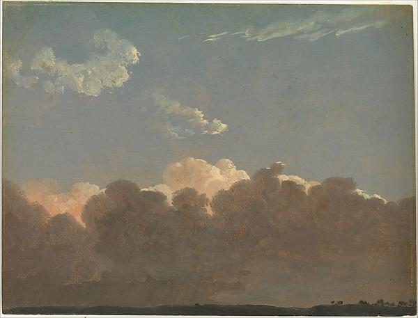 WikiOO.org - Encyclopedia of Fine Arts - Maleri, Artwork Simon Joseph Alexandre Clément Denis - Cloud Study (Distant Storm)