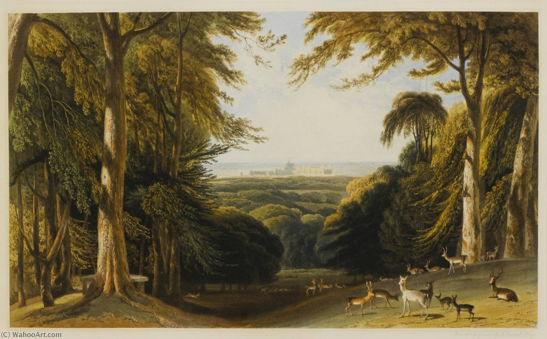 WikiOO.org - Encyclopedia of Fine Arts - Festés, Grafika Thomas And William Daniell - Select views of Windsor Castle Windsor Castle from the north west. The quadrangle, Windsor Castle. Windsor Castle from Eton. South east view of Windsor Castle. Windsor Castle from near the Brocas Meadow. Windsor Castle from the Brocas Meadow. View from th