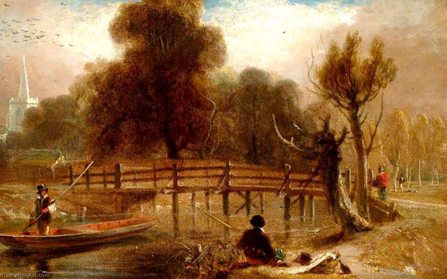 Wikioo.org - The Encyclopedia of Fine Arts - Painting, Artwork by Thomas And William Daniell - Dunford Bridge
