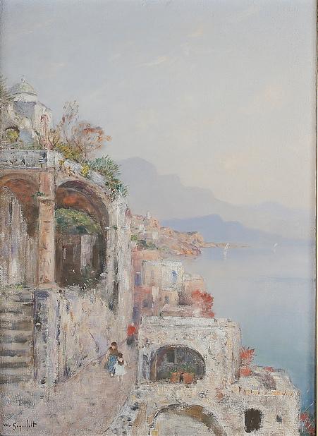 Wikioo.org – L'Enciclopedia delle Belle Arti - Pittura, Opere di Wilhelm Von Gegerfelt - PAESAGGIO MEDITERRANEO