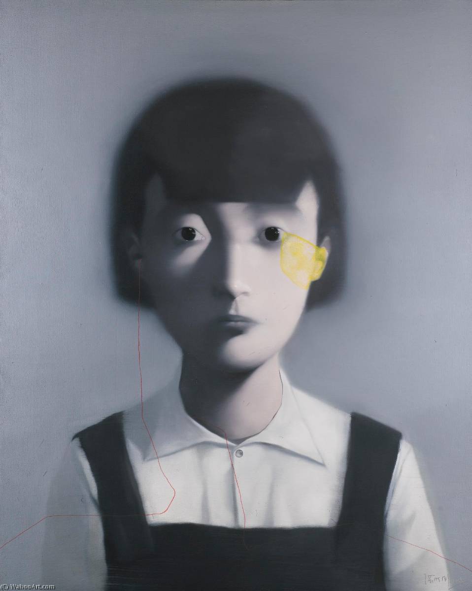 WikiOO.org - Encyclopedia of Fine Arts - Maalaus, taideteos Zhang Xiaogang - Girl