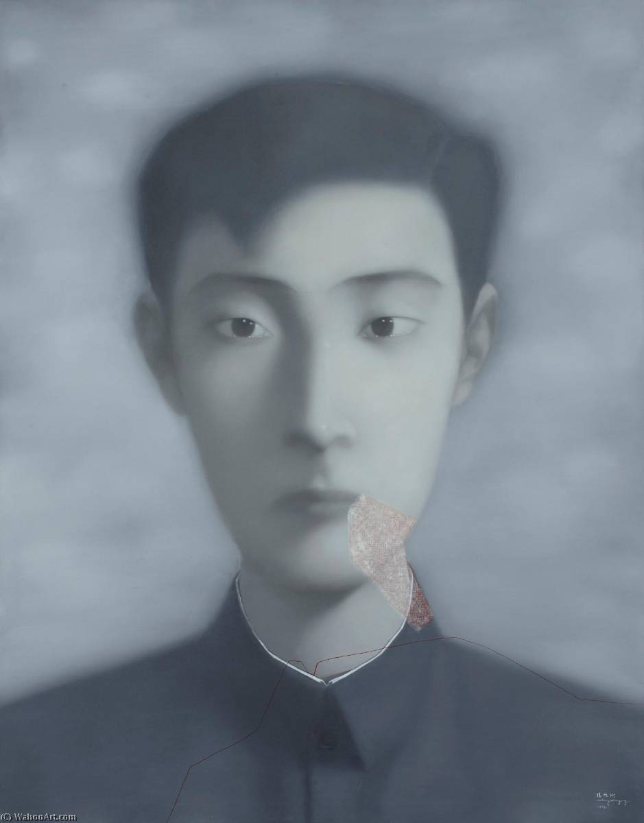 WikiOO.org - Енциклопедія образотворчого мистецтва - Живопис, Картини
 Zhang Xiaogang - Bloodline Big Family Comrade No. 9