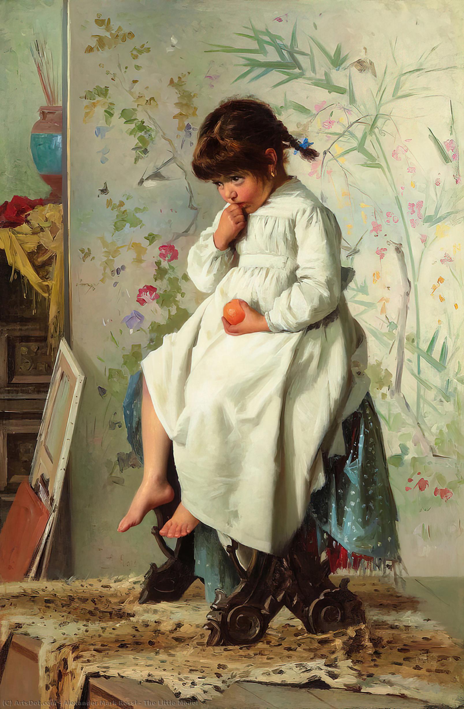 Wikioo.org - The Encyclopedia of Fine Arts - Painting, Artwork by Alexander Mark Rossi - The Little Model
