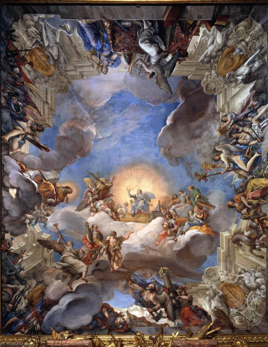 Wikioo.org - The Encyclopedia of Fine Arts - Painting, Artwork by Giuseppe Bartolomeo Chiari - Apotheosis of Marcantonio Colonna