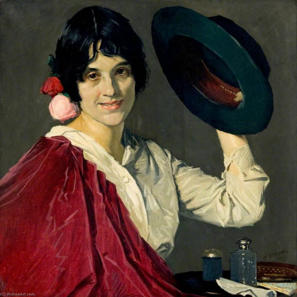 Wikioo.org - The Encyclopedia of Fine Arts - Painting, Artwork by William Strang - Good Morning, Señor