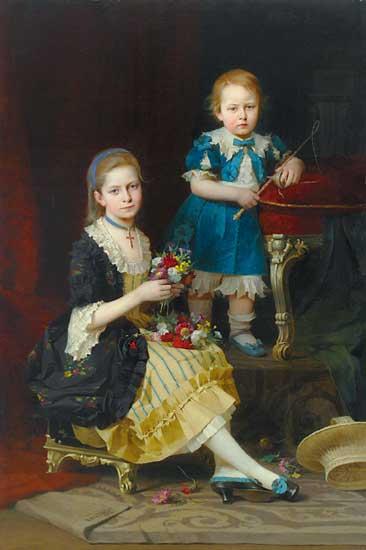 WikiOO.org - Енциклопедія образотворчого мистецтва - Живопис, Картини
 György Vastagh - Group of Children