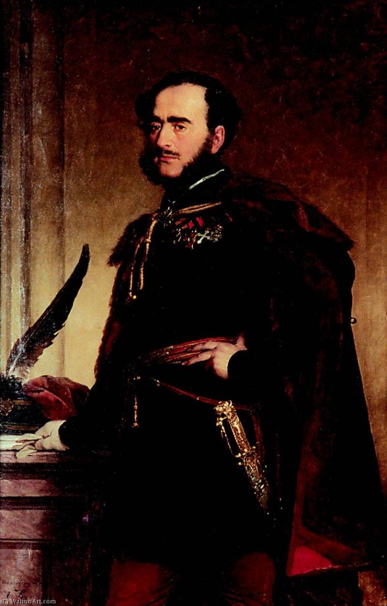 WikiOO.org - Enciklopedija dailės - Tapyba, meno kuriniai György Vastagh - Portrait of Count István Széchenyi