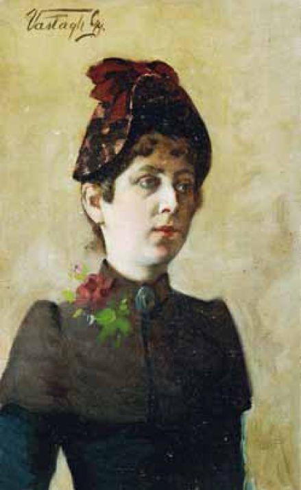 Wikioo.org - The Encyclopedia of Fine Arts - Painting, Artwork by György Vastagh - Lady in hat
