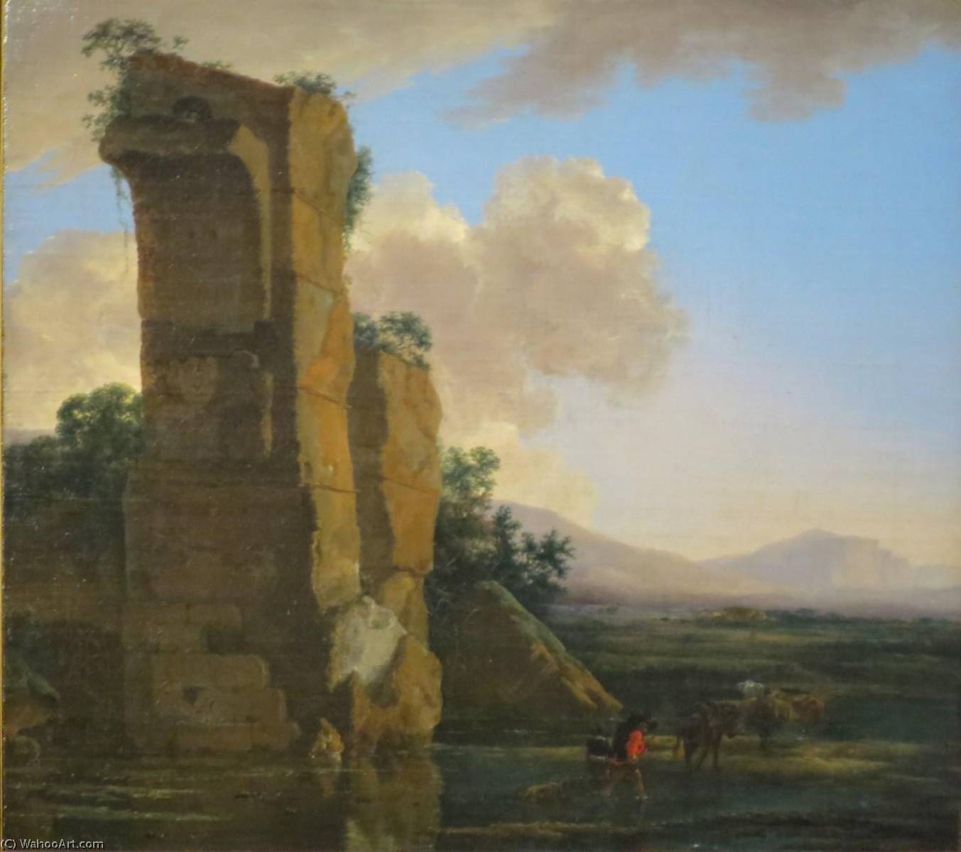 WikiOO.org - Енциклопедия за изящни изкуства - Живопис, Произведения на изкуството Jan Asselijn - Italian Landscape