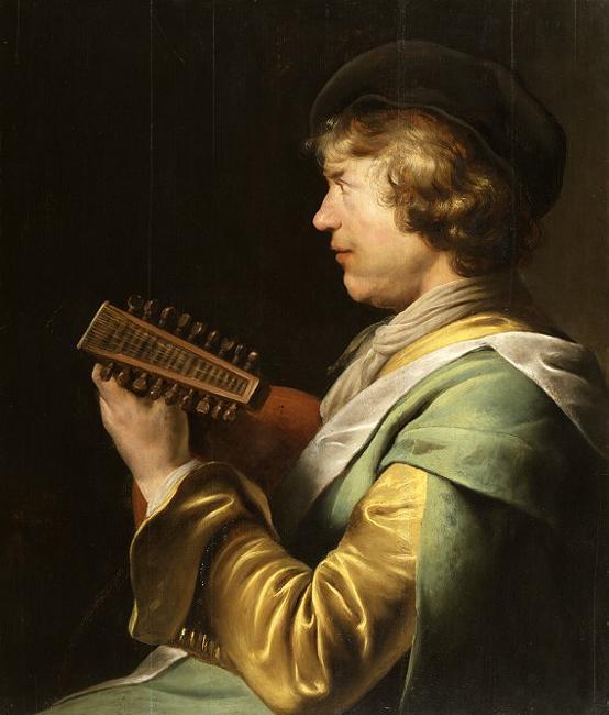Wikioo.org - The Encyclopedia of Fine Arts - Painting, Artwork by Jan Andrea Lievens - The Lute Player