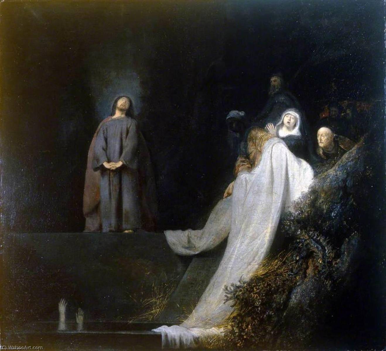 Wikioo.org - The Encyclopedia of Fine Arts - Painting, Artwork by Jan Andrea Lievens - The Raising of Lazarus