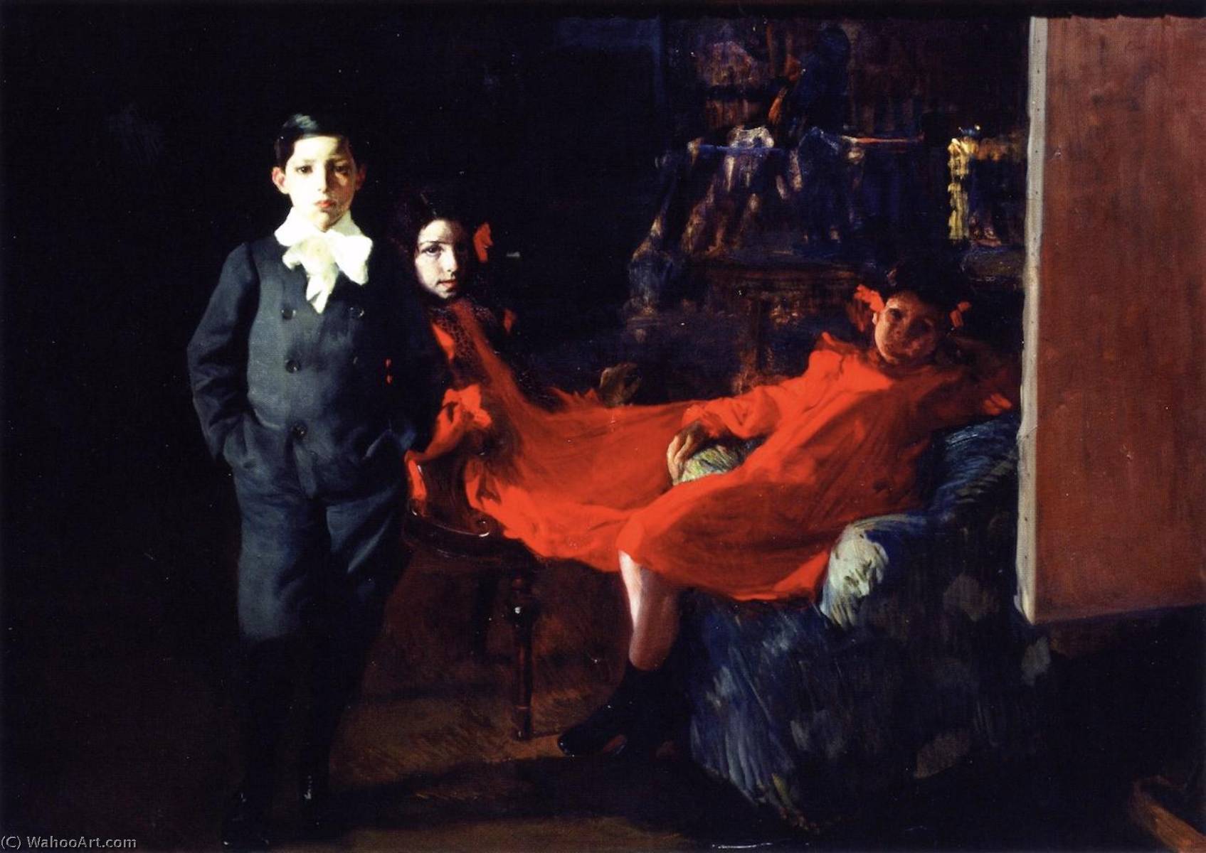 WikiOO.org - Encyclopedia of Fine Arts - Maleri, Artwork Joaquin Sorolla Y Bastida - My Children
