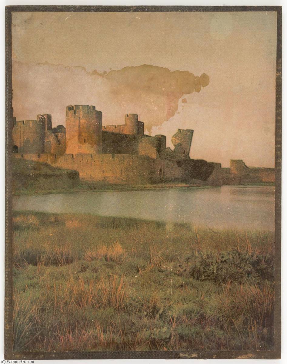Wikioo.org - The Encyclopedia of Fine Arts - Painting, Artwork by Joseph Cornell - Untitled (medieval fortified city)