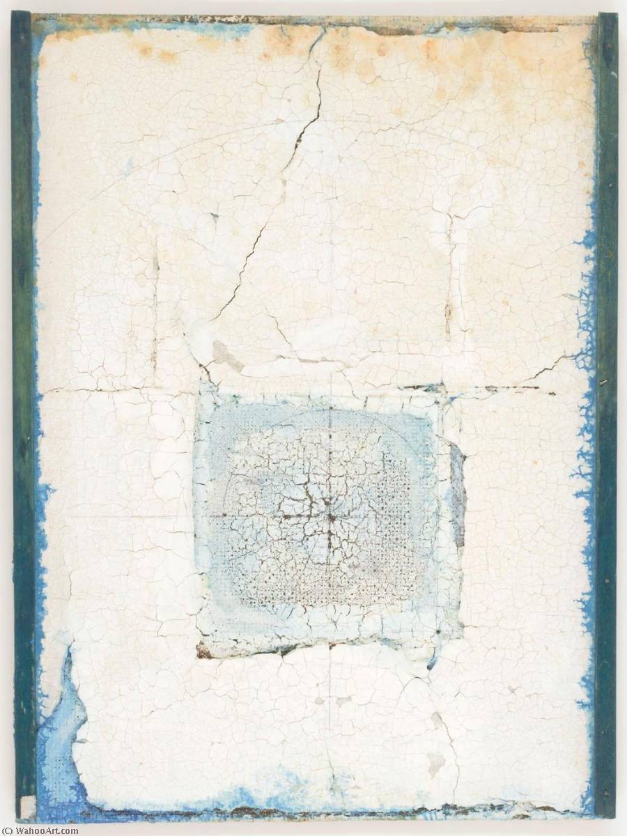 WikiOO.org - Enciklopedija dailės - Tapyba, meno kuriniai Joseph Cornell - Untitled (light blue paint in rectangular area)