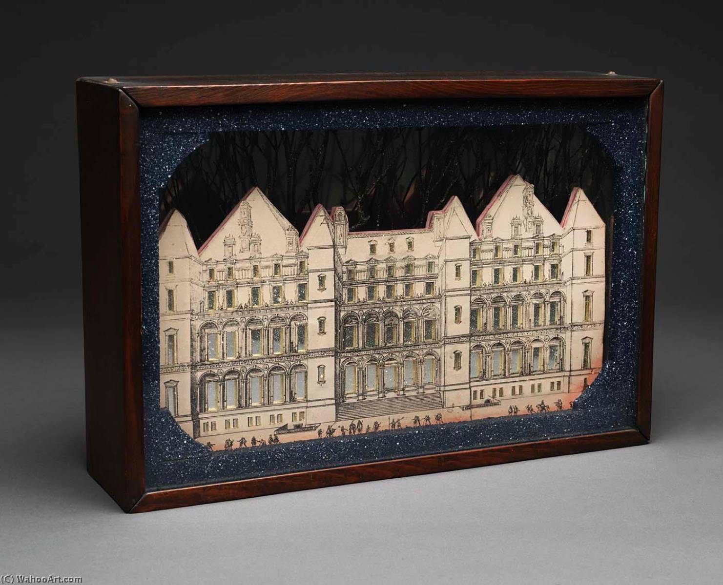 Wikioo.org - The Encyclopedia of Fine Arts - Painting, Artwork by Joseph Cornell - Untitled (Pink Palace)