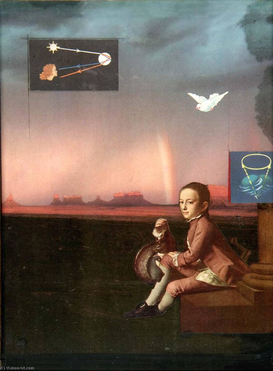 Wikoo.org - موسوعة الفنون الجميلة - اللوحة، العمل الفني Joseph Cornell - Americana Natural Philosophy (What Makes the Weather )