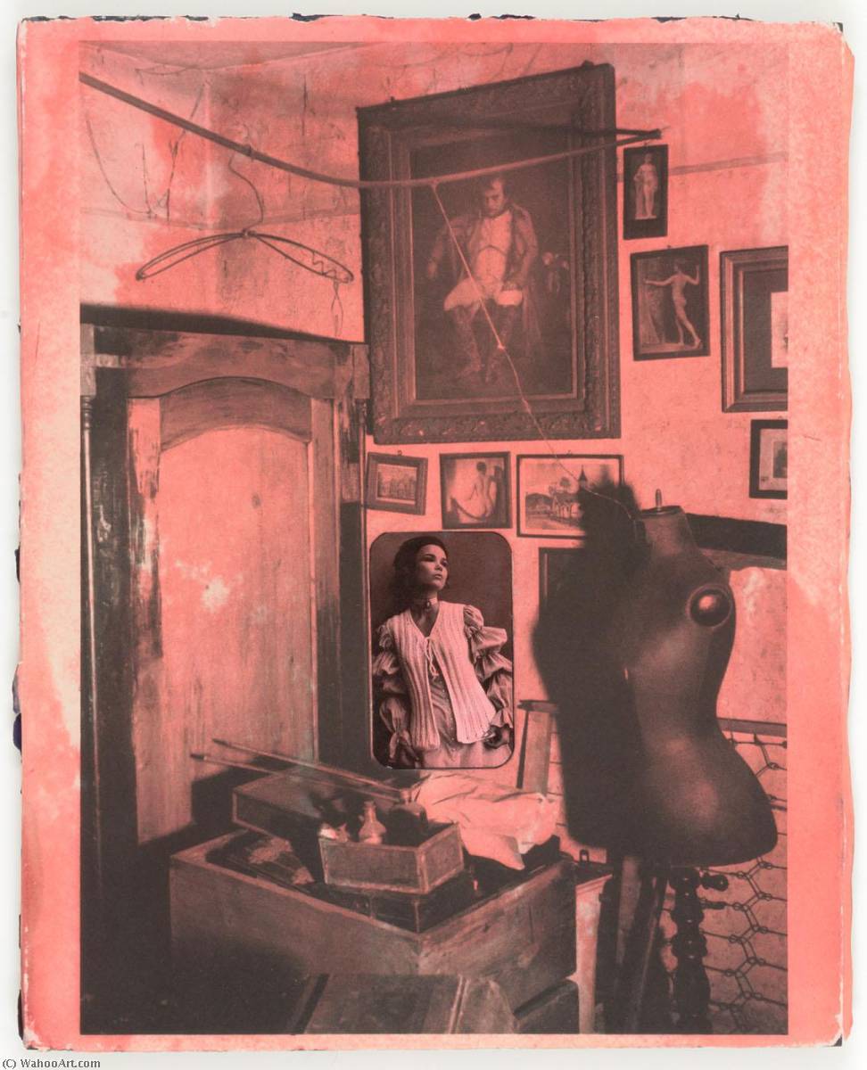 Wikioo.org - Bách khoa toàn thư về mỹ thuật - Vẽ tranh, Tác phẩm nghệ thuật Joseph Cornell - Untitled (Woman in Crocheted Vest, Painting of Napoleon, Dressmaker's Mannequin)
