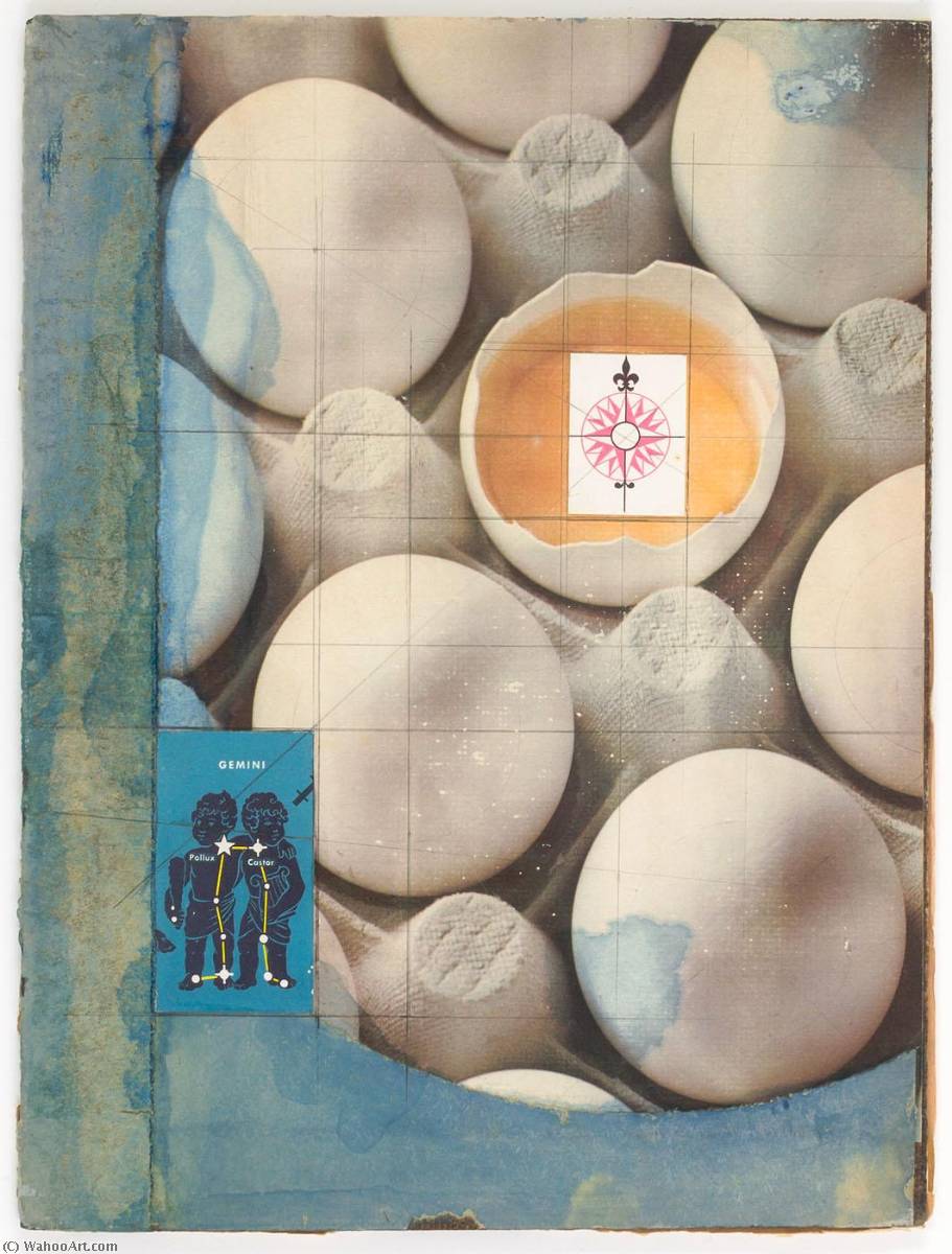 WikiOO.org - Enciklopedija likovnih umjetnosti - Slikarstvo, umjetnička djela Joseph Cornell - Untitled (eggs in carton)