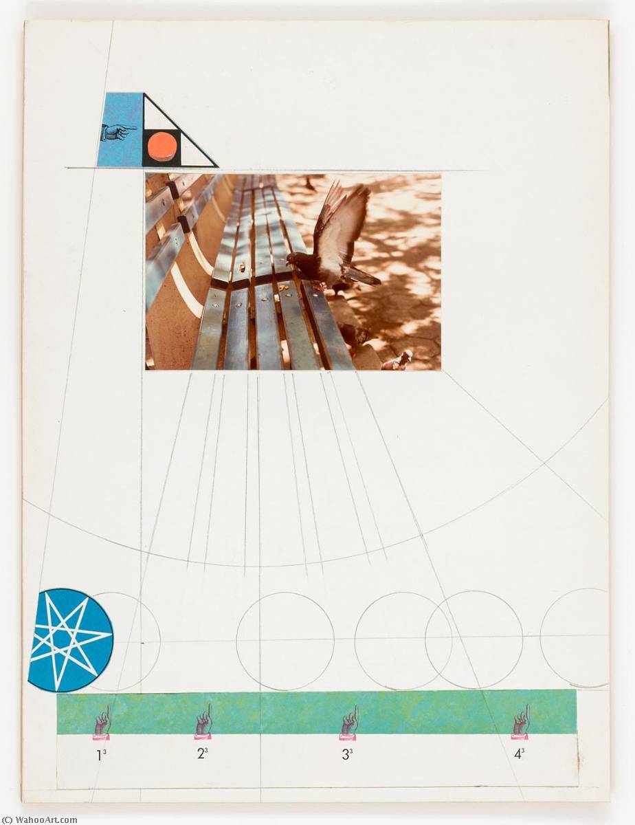 Wikioo.org - Bách khoa toàn thư về mỹ thuật - Vẽ tranh, Tác phẩm nghệ thuật Joseph Cornell - Untitled (pigeon on park bench)