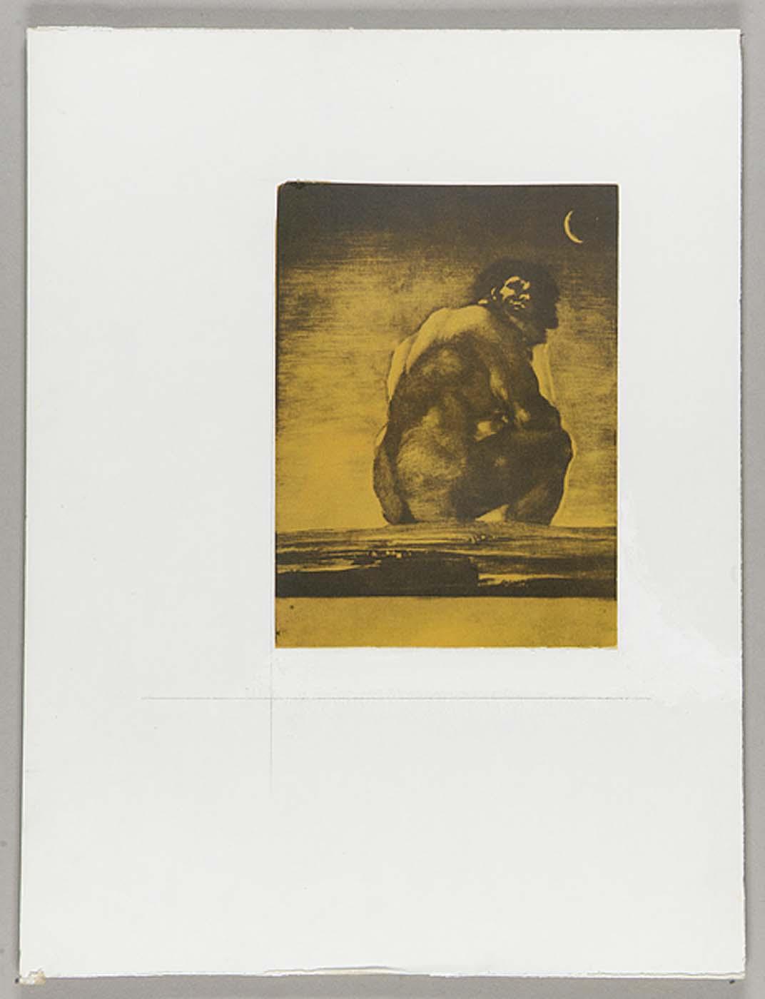 Wikioo.org - The Encyclopedia of Fine Arts - Painting, Artwork by Joseph Cornell - Untitled (Goya's Colossus )