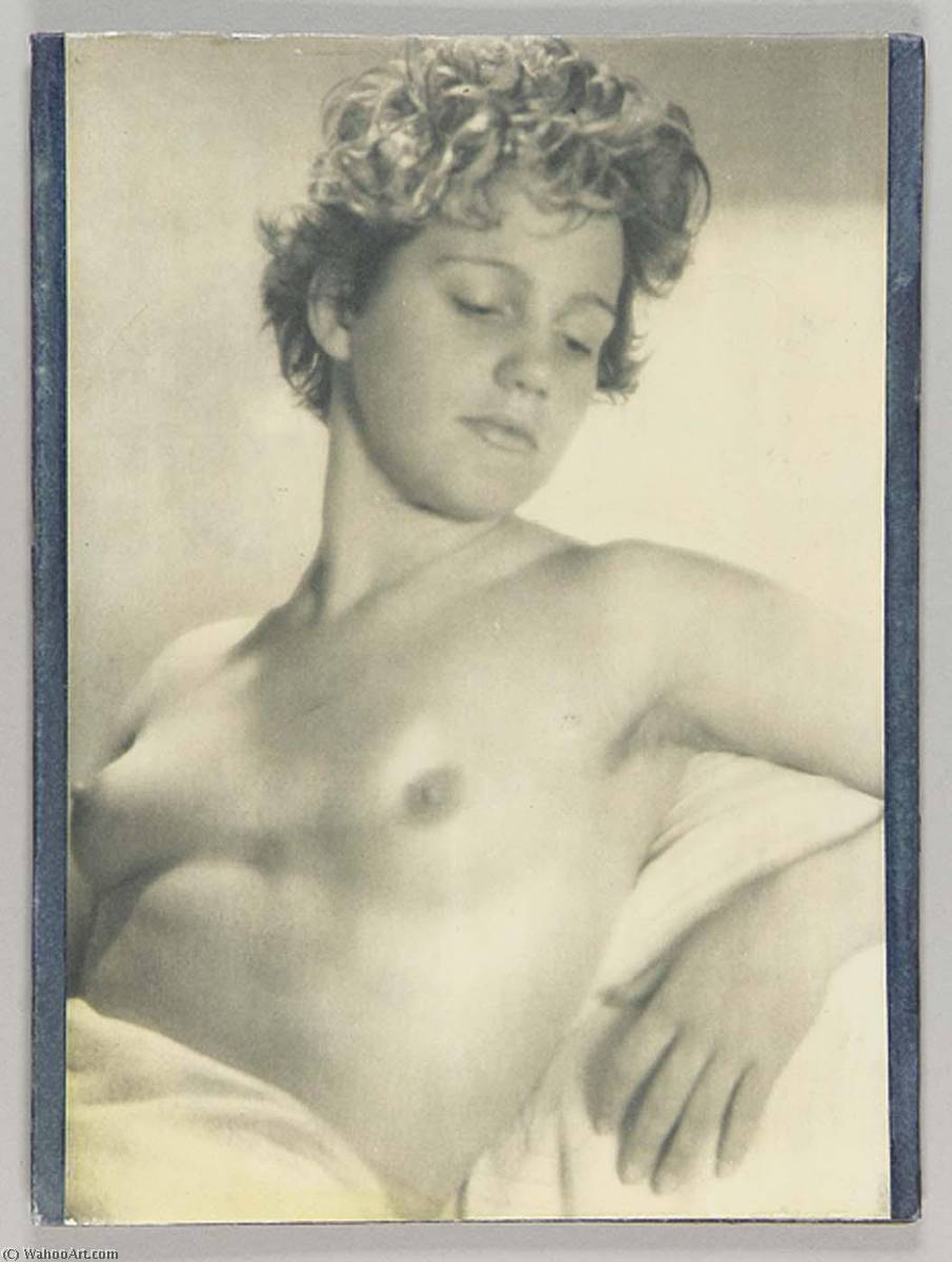 WikiOO.org - Encyclopedia of Fine Arts - Maľba, Artwork Joseph Cornell - Untitled (short haired reclining female nude)