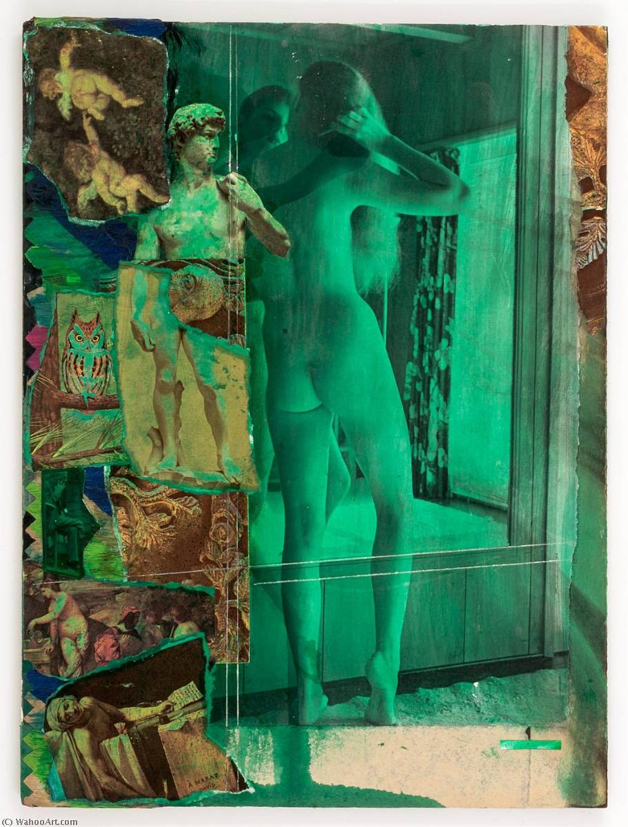 Wikioo.org - The Encyclopedia of Fine Arts - Painting, Artwork by Joseph Cornell - Untitled (standing nude before mirror)
