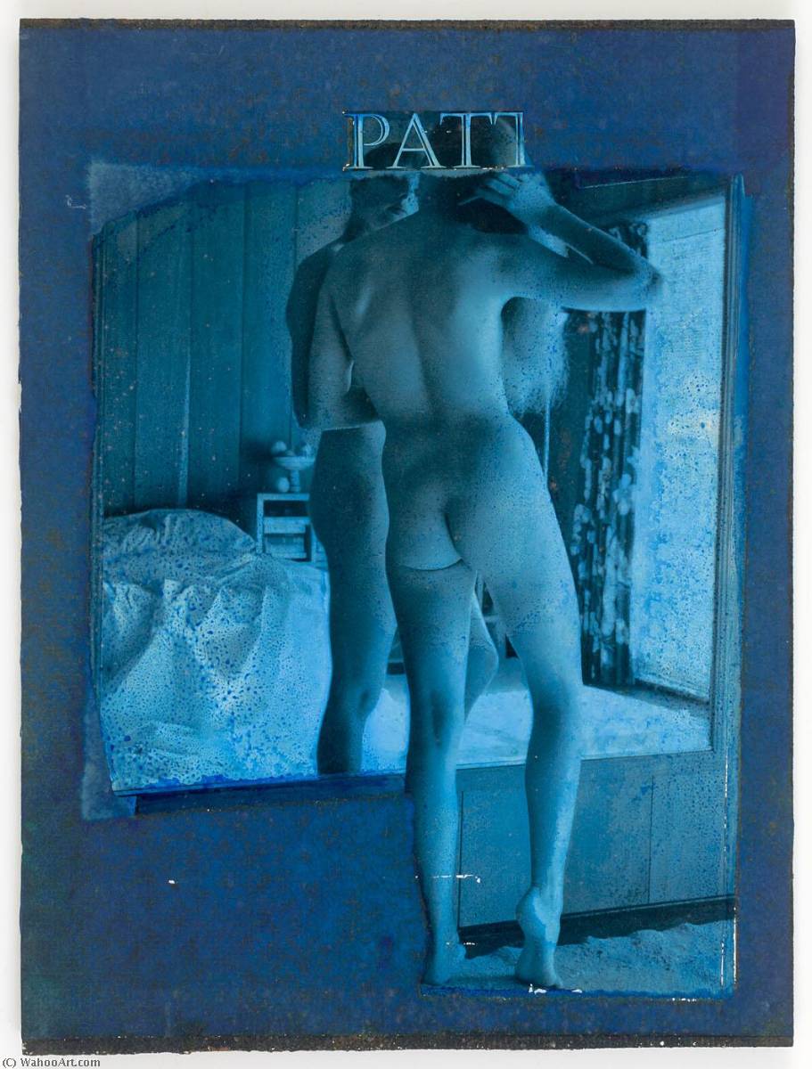 WikiOO.org - Encyclopedia of Fine Arts - Lukisan, Artwork Joseph Cornell - Untitled (nude combing hair)