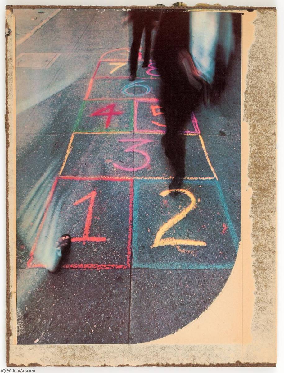 Wikioo.org - สารานุกรมวิจิตรศิลป์ - จิตรกรรม Joseph Cornell - Untitled (colored chalk, hopscotch)
