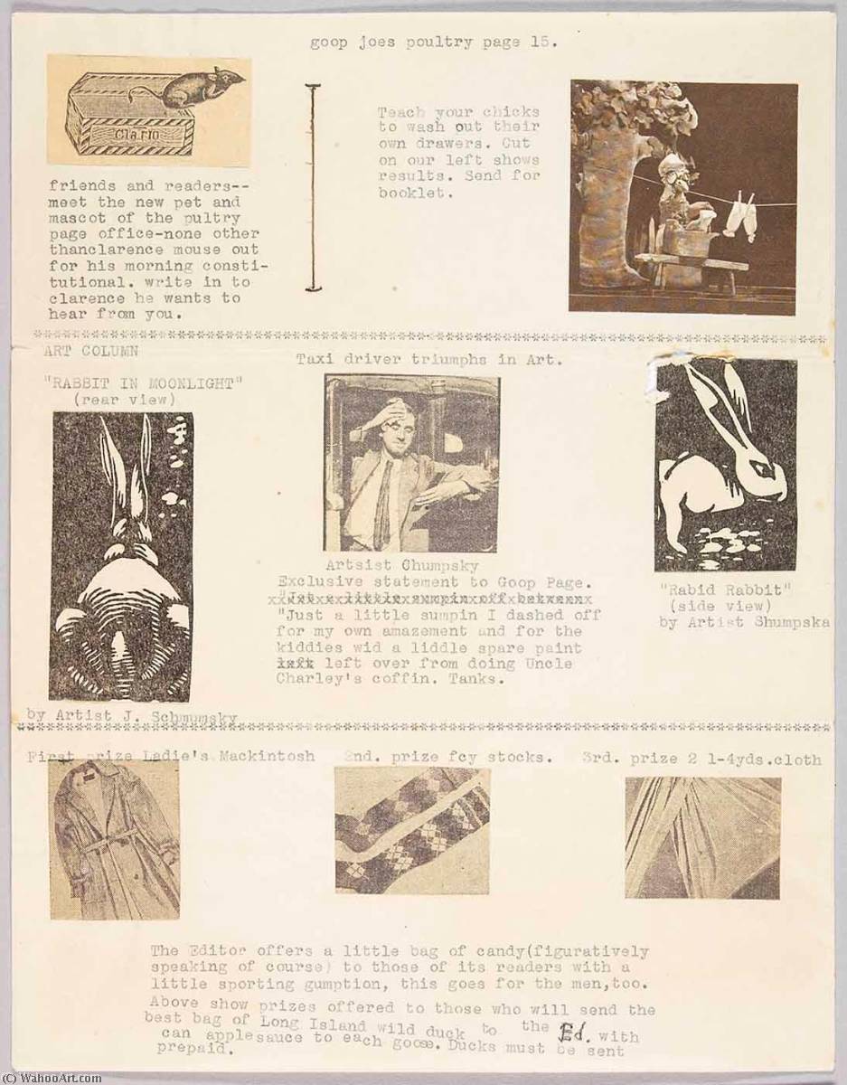 WikiOO.org - Encyclopedia of Fine Arts - Lukisan, Artwork Joseph Cornell - Goop Joe's Poultry Page 15