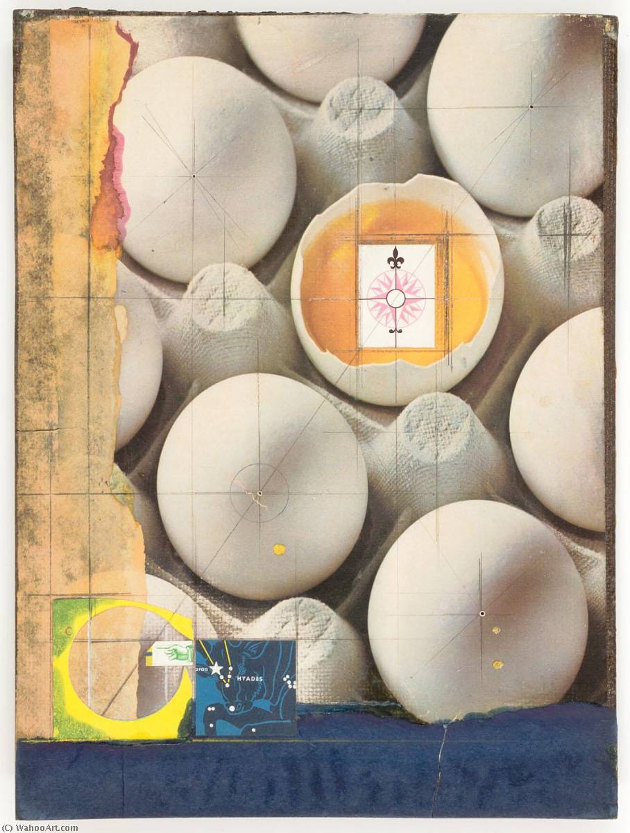 WikiOO.org - Enciclopedia of Fine Arts - Pictura, lucrări de artă Joseph Cornell - The Puzzle of the Reward (for Jorge Luis Borges)