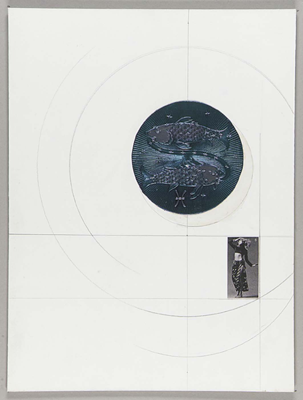 Wikioo.org - The Encyclopedia of Fine Arts - Painting, Artwork by Joseph Cornell - Untitled (astrological sign for Pisces)