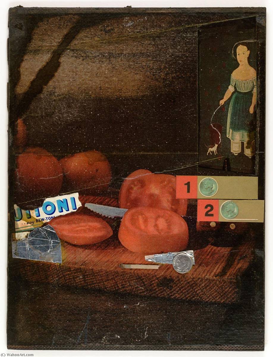 WikiOO.org - Enciklopedija likovnih umjetnosti - Slikarstvo, umjetnička djela Joseph Cornell - Ricordanza del' Estate per Francesca