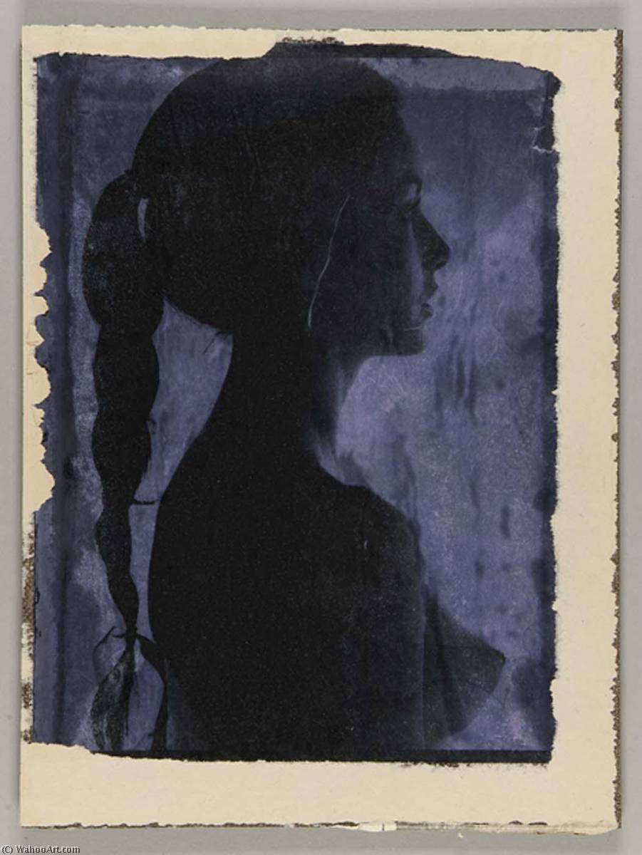 Wikioo.org - The Encyclopedia of Fine Arts - Painting, Artwork by Joseph Cornell - Untitled (bust length female nude with braid)