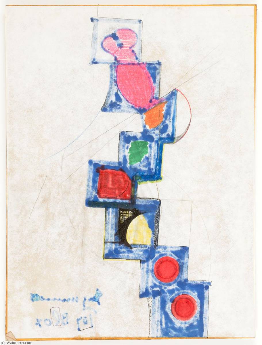 Wikioo.org - The Encyclopedia of Fine Arts - Painting, Artwork by Joseph Cornell - Untitled (Toy Blocks)