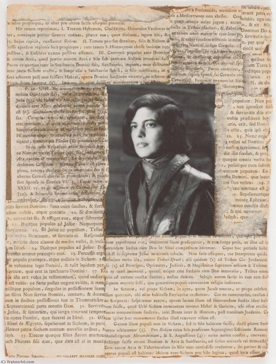 WikiOO.org - Encyclopedia of Fine Arts - Lukisan, Artwork Joseph Cornell - Untitled (book jacket photograph of Susan Sontag)