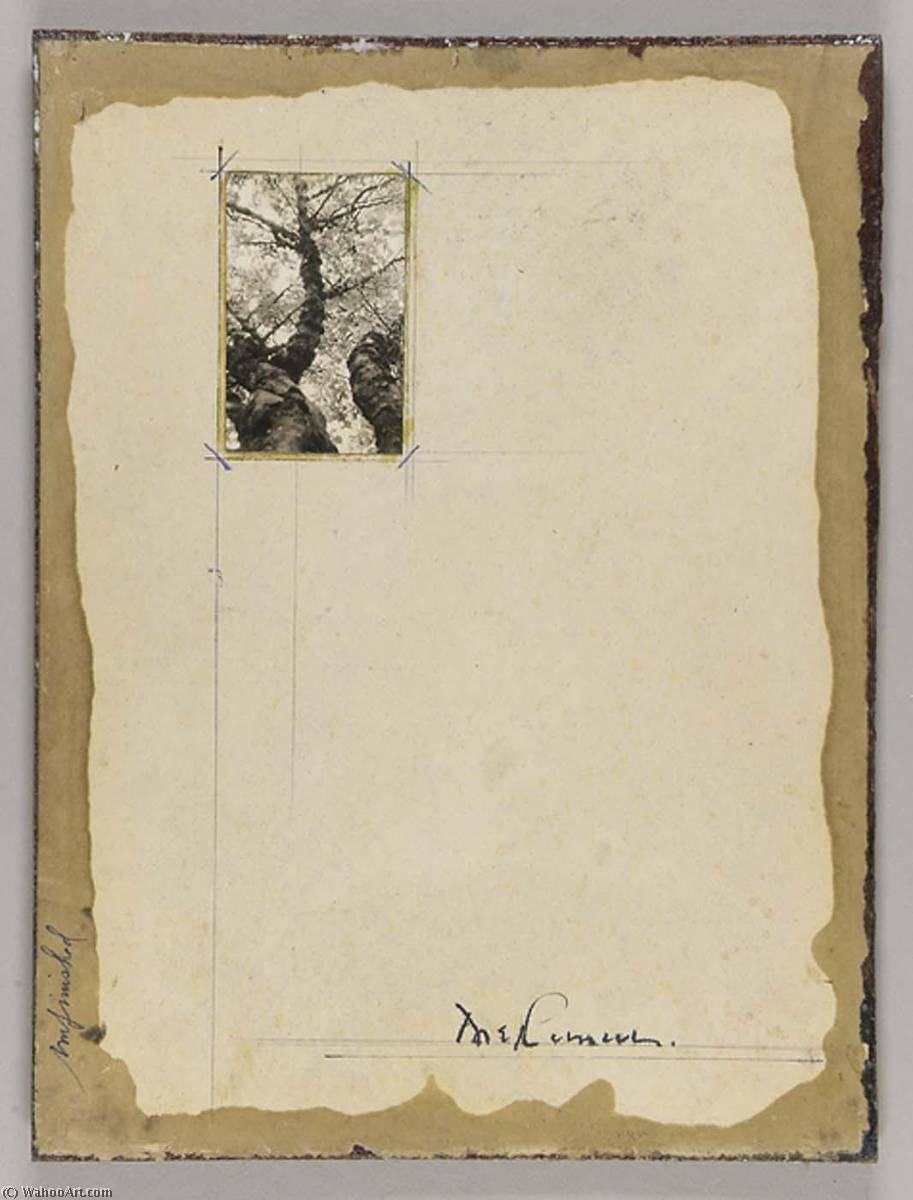 WikiOO.org - Encyclopedia of Fine Arts - Lukisan, Artwork Joseph Cornell - Untitled (paper stained yellow and tan)