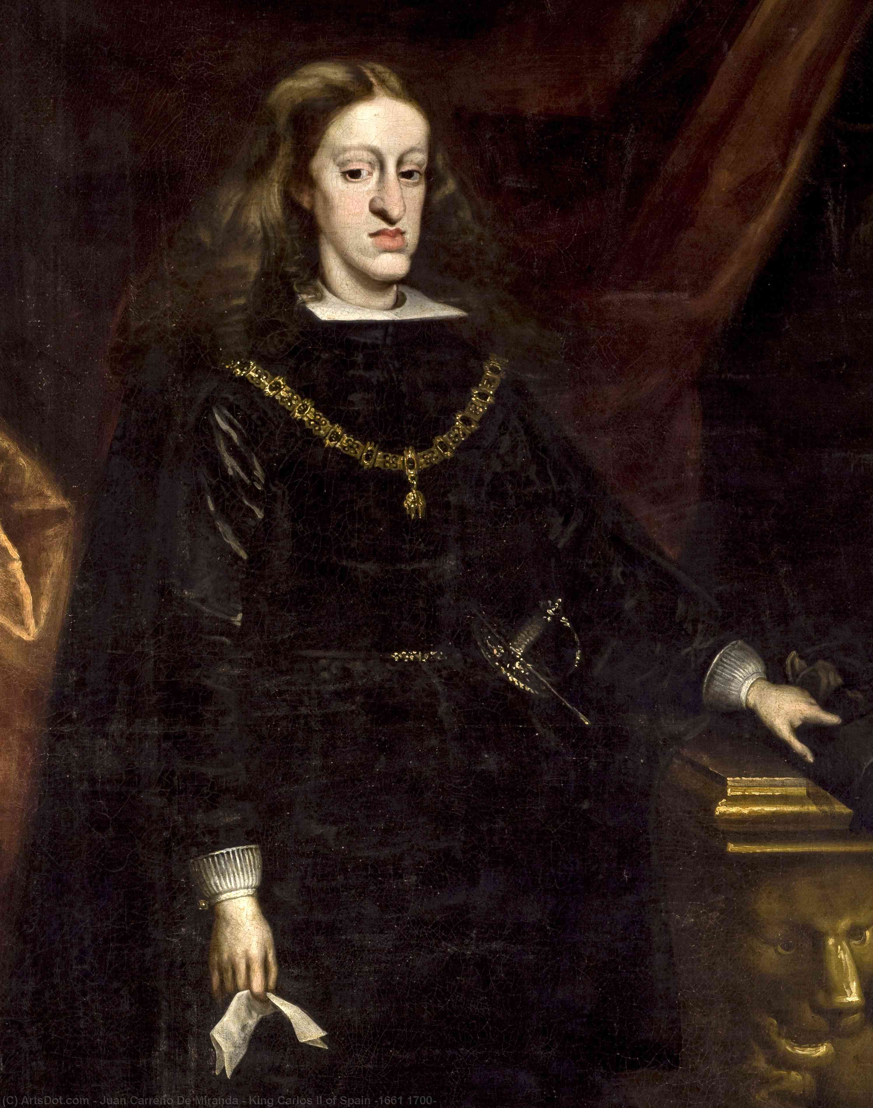 Wikioo.org - Bách khoa toàn thư về mỹ thuật - Vẽ tranh, Tác phẩm nghệ thuật Juan Carreño De Miranda - King Carlos II of Spain (1661 1700)