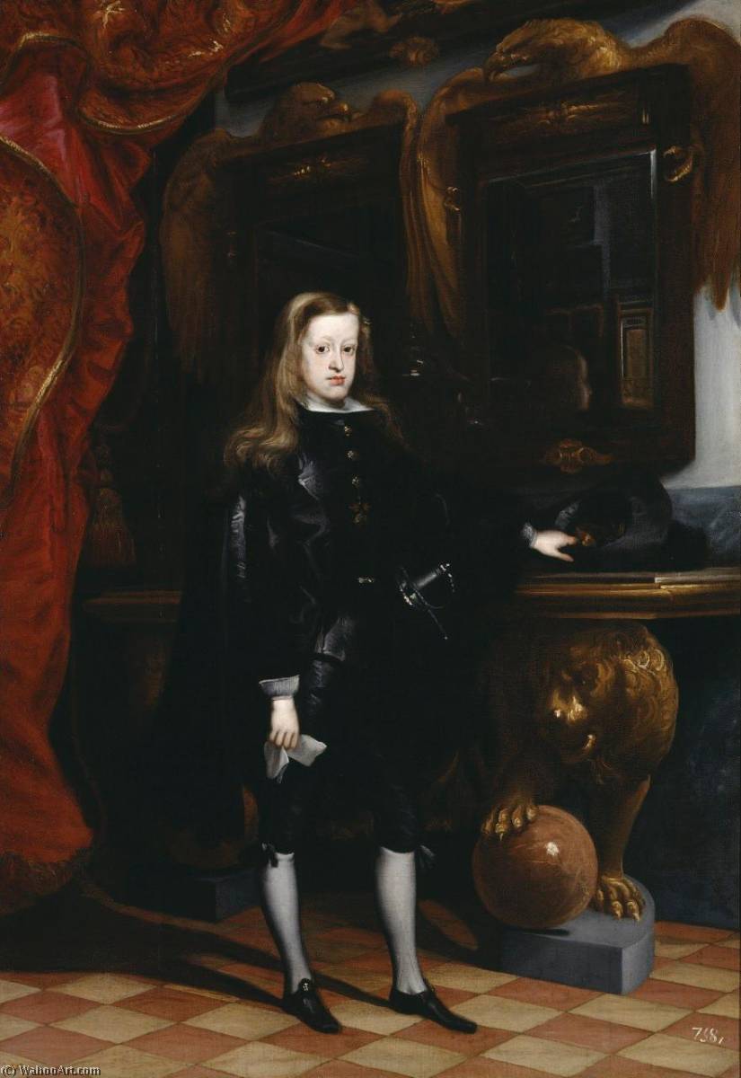 Wikioo.org - The Encyclopedia of Fine Arts - Painting, Artwork by Juan Carreño De Miranda - King Carlos II