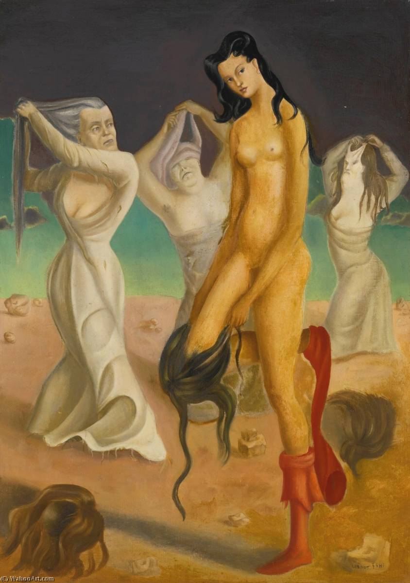 Wikioo.org – La Enciclopedia de las Bellas Artes - Pintura, Obras de arte de Leonor Fini - L'Entracte delaware l'ApothÉose