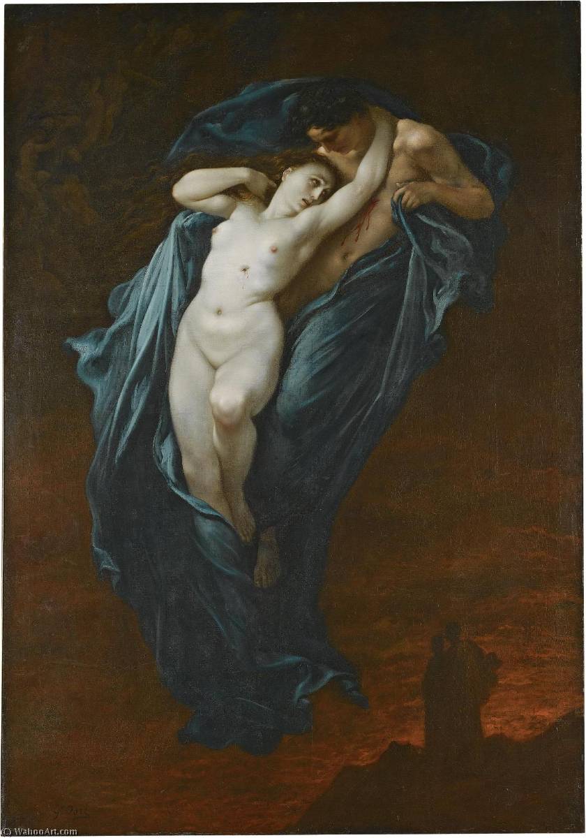 Wikioo.org – La Enciclopedia de las Bellas Artes - Pintura, Obras de arte de Paul Gustave Doré - Inglés paolo y francesca da rimini